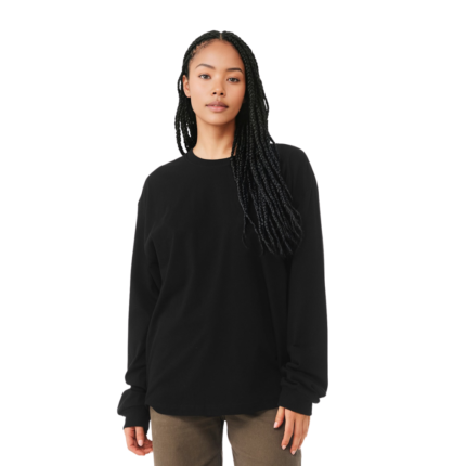 Customize Unisex heavy boxy long sleeve tee