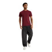 Specification Reactive Dyed 100% Cotton Crew Neck Taped Shoulder to Shoulder Enzyme Washed Twin Needle Stitching on Neck & Shoulders