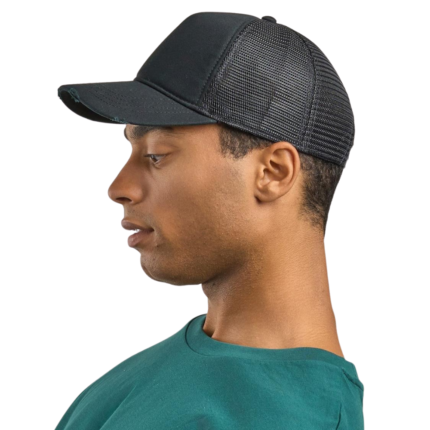 Rapper Destroyed 5 Panel Weathered Trucker Cap Adult