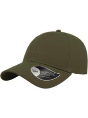 Hit Twill Curved Visor 6 Panel Sustainable Structured Cap Adult - Image 4