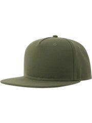Snapback Flat Visor 5 Panel Sustainable Cap Adult - Image 8
