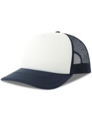 Rapper S 5 Panel Structured Foam Mid Profile Curved Visor Recycled Trucker Cap Adult - Image 10
