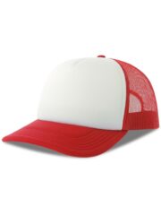 Rapper S 5 Panel Structured Foam Mid Profile Curved Visor Recycled Trucker Cap Adult - Image 12