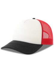 Rapper S 5 Panel Structured Foam Mid Profile Curved Visor Recycled Trucker Cap Adult - Image 13