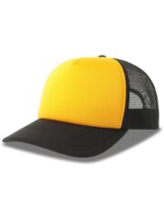 Rapper S 5 Panel Structured Foam Mid Profile Curved Visor Recycled Trucker Cap Adult - Image 3