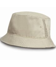Deluxe washed cotton bucket hat with side mesh panels - Image 3