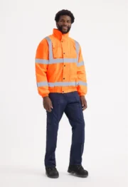 Hi Vis Bomber Jacket - Image 3