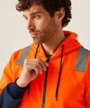 Pro hi-vis full zip hoodie - Image 5