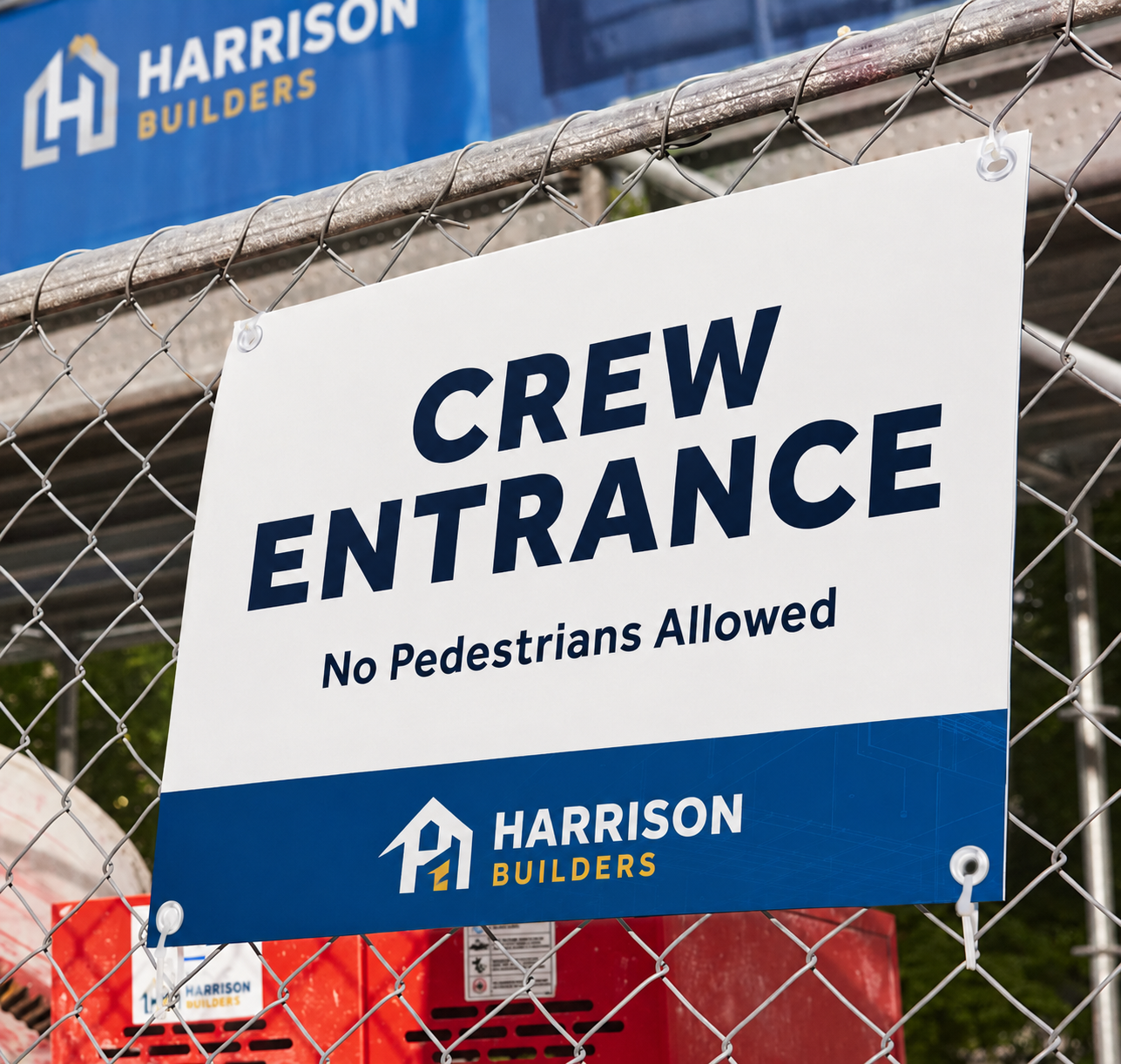 Crew Entrance Sign