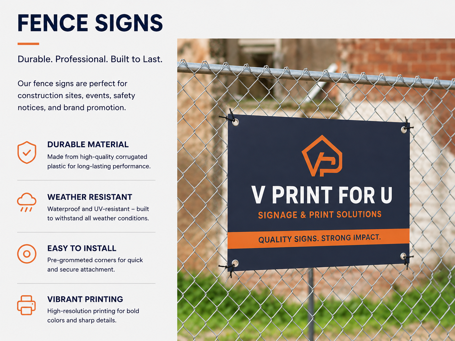 Fence Signs