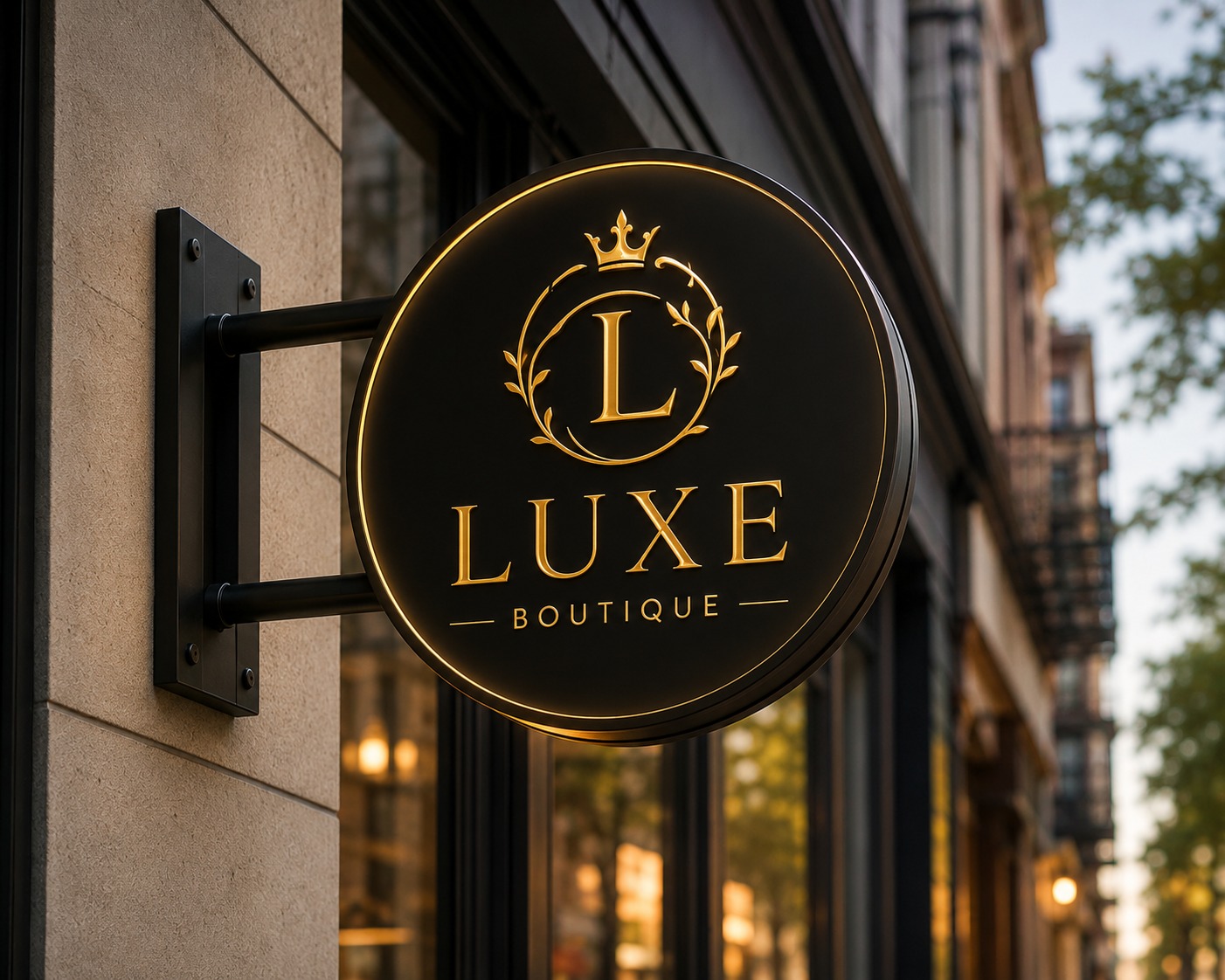 Round Projection Sign